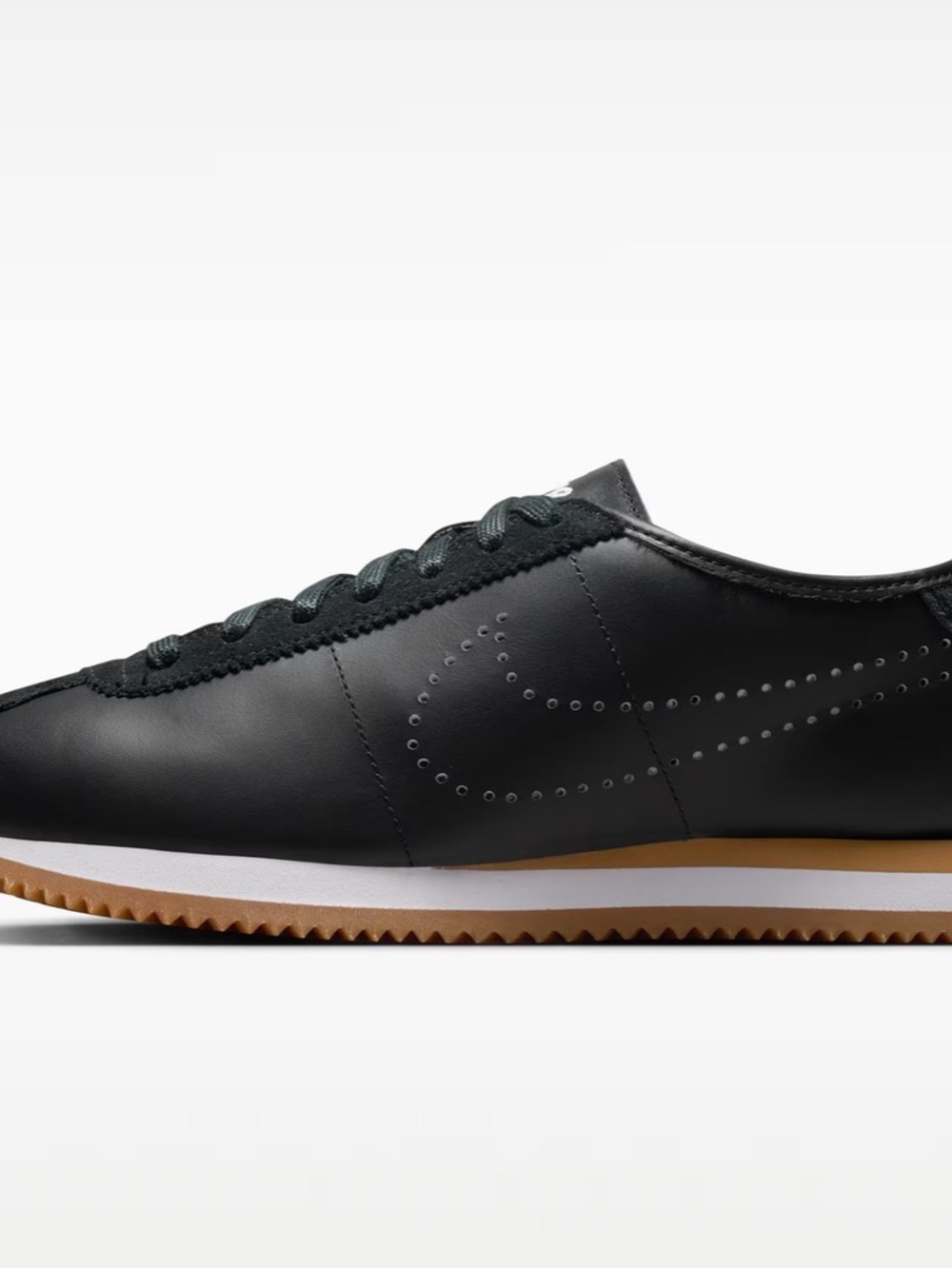 Nike Cortez Rare Leather Black Gum Light Brown (W Size 9 M Size7.5) NWT🔥